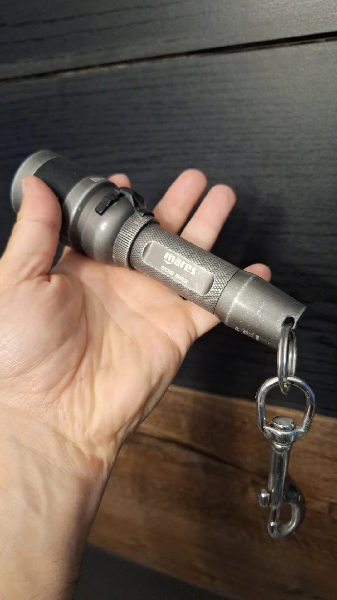 My Mares EOS 7ZR, one of the compact lights that formed part of my lighting progression.