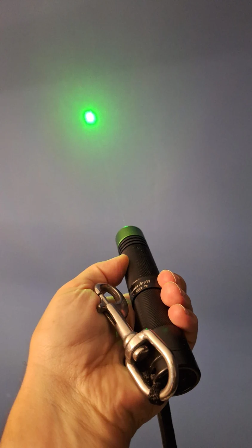 My DivePro L6 producing its green spot. My positive historical experience must now be read alongside the official recall warning.